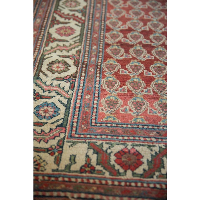 Persian Vintage Hamadan Rug Runner - 3'8" X 12'1" For Sale - Image 3 of 12