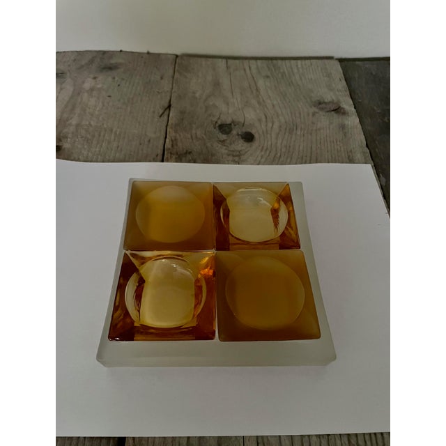 Glass Paste Ashtray, 1960s, Set of 5 For Sale - Image 6 of 6