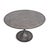 Modern Gunmetal Round Dining Table 48" For Sale - Image 3 of 11