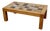 Coffee Table in Stoneware with Elm Base attributed to Regain, France, 1960s For Sale