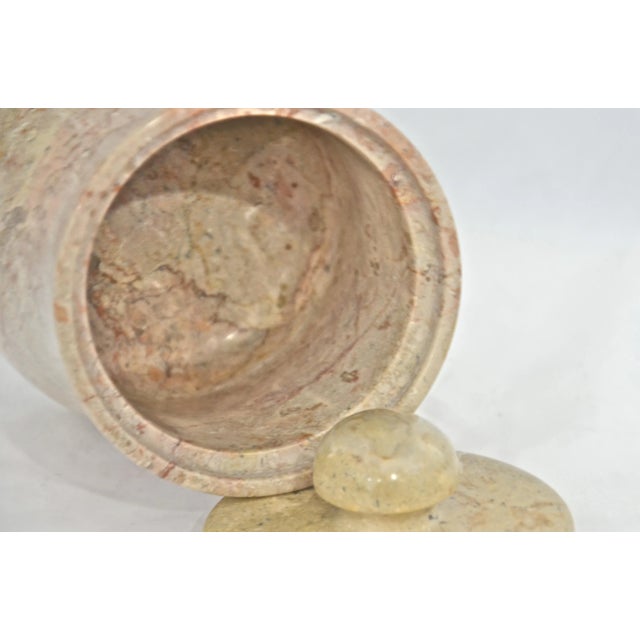 1970s Marble Stone Jar For Sale - Image 5 of 6