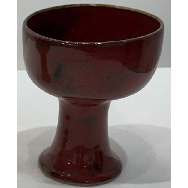 Pair of Hand-Thrown Ceramic Pedestal Teacups — Artist Regis Brodie This exquisite pair of hand-thrown ceramic pedestal...