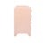 Matthew Izzo Home Rosie Pink Linen Six Drawer Chest For Sale In New York - Image 6 of 8