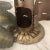 Metal Vintage Pierced Metal Palm Tree Candle Holder For Sale - Image 7 of 9