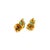 Metal 18ct Yellow Gold Emerald & Diamond Stud Earrings 1.06ct 2.41g, A Pair For Sale - Image 7 of 10