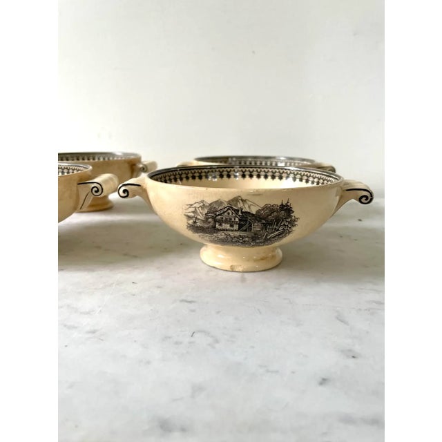 Villeroy & Boch Rare Old Abbeyware Antique Alpine Villeroy & Bach Manufacturing Saars Basin Germany Serving Bowls - Stamped For Sale - Image 4 of 13