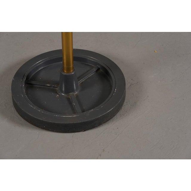 Vintage Brass & Metal Coat Stand from Jacques Adnet, France, 1950s For Sale - Image 6 of 7