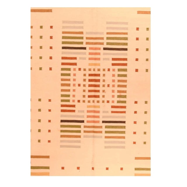 Traditional Vintage Swedish Kilim Rug 5'9'' X 7'11'' For Sale - Image 3 of 3