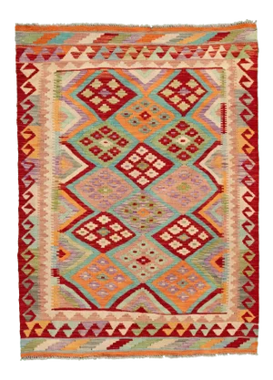 21st Century Modern Kilim Rug 4 '2'' X 5' 8''.