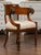 Early 19th Century French 1830s Restauration Period Mahogany Armchair with Carved Rams' Heads For Sale - Image 5 of 12