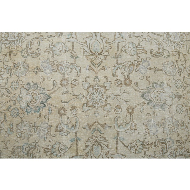 1970s Vintage Persian Handknotted Wool Orange Oversize Area Rug For Sale - Image 10 of 11