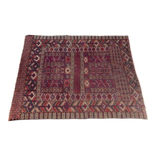 Antique Saryk Ensi Turkmenistan Handmade Tribal Rug For Sale