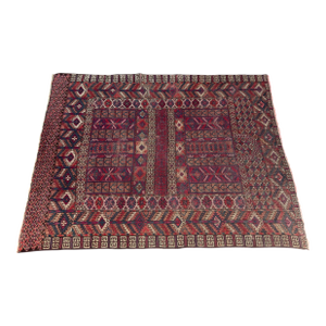 Antique Saryk Ensi Turkmenistan Handmade Tribal Rug