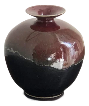 Vintage Organic Modern Studio Pottery Bud Vase