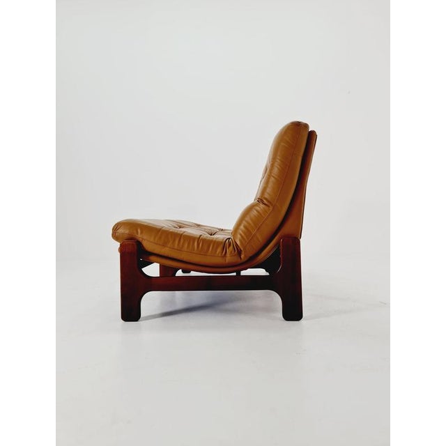 Mid-Century Armchairs in Leather and Walnut Wood, Sweden, 1960s For Sale - Image 10 of 11