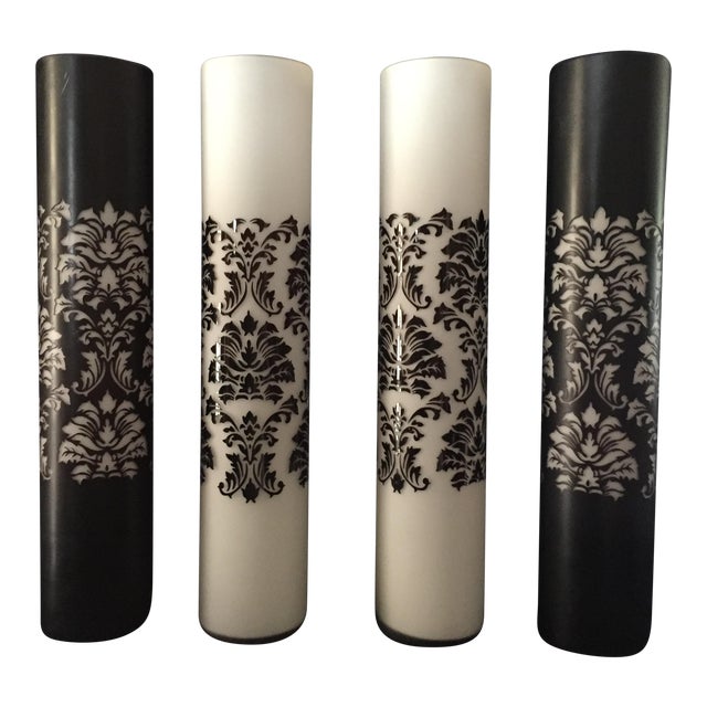 Black and White Vases Set of 4 Chairish