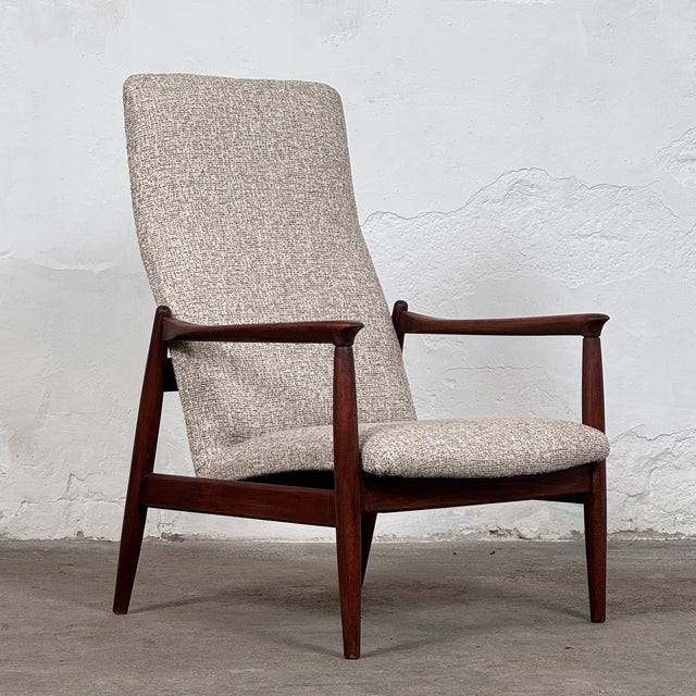 Wood GFM-64 High Back Lounge Chairs by Edmund Homa, 1960s, Set of 2 For Sale - Image 7 of 14