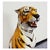 Contemporary Tiger Statue in Ceramic For Sale - Image 3 of 6