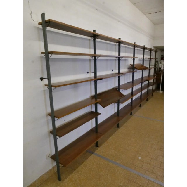 Mid-Century Shelving System in Wood and Metal by Olof Pira, Sweden, 1960s For Sale - Image 10 of 18