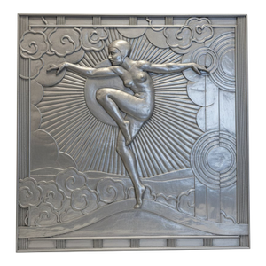 Monumental Art Deco Female Figure Bas Relief Panel — Limited Edition