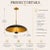 Metal Brass Dome Pendant Light, Raw Brass Finish Scandinavian Kitchen Island Lighting, Mid Century Ceiling Light, Green Hanging Lamp For Sale - Image 7 of 8