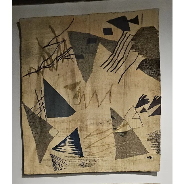 Abstract Triangle III and Triangle V: Law of Three Series - Hand Woven Tapestries 1900-2002 For Sale - Image 3 of 6