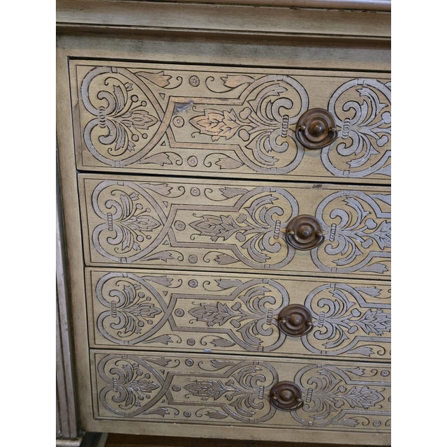 Late 20th Century Renaissance Revival Four-Drawer Chest For Sale - Image 12 of 13