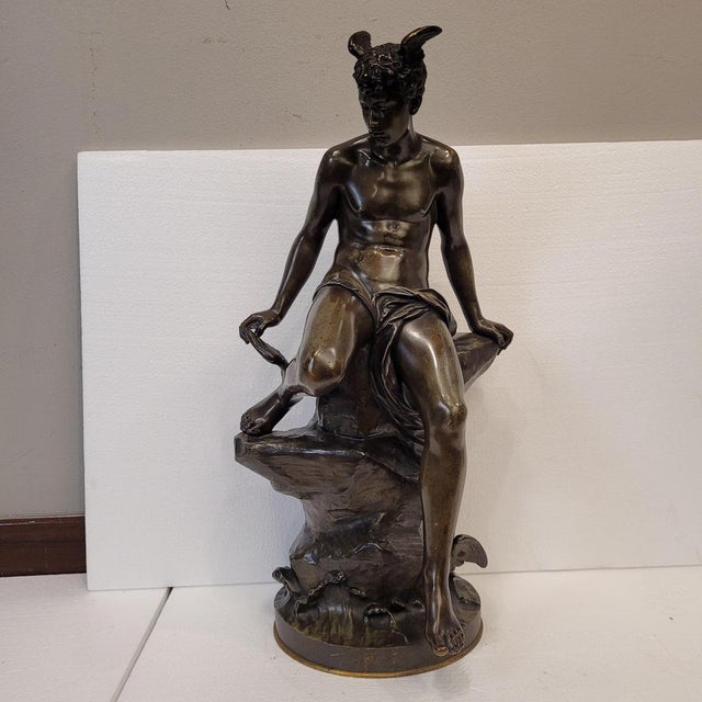 Eutrope Bouret, Mercury, 1800s, Bronze For Sale - Image 4 of 18