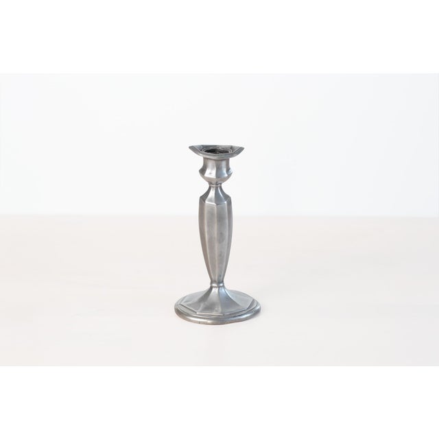 1920s Art Deco Quadruple Silver Plate Candlestick Holder | Jennings Brothers Pattern 1506 For Sale - Image 4 of 14