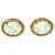 Modern 10 Karat Yellow Gold With Oval Opal and Diamond Stud Earrings a Pair For Sale - Image 3 of 9