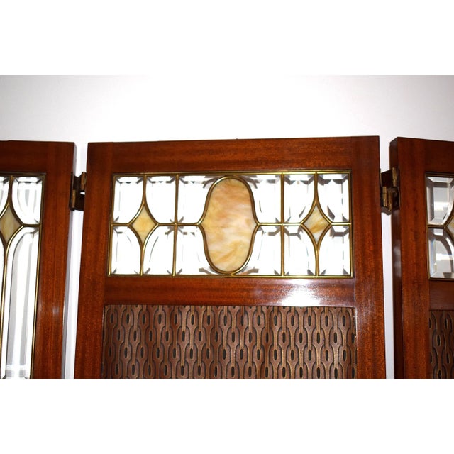 Antique Art Nouveau Folding Screen, Vienna For Sale - Image 5 of 8