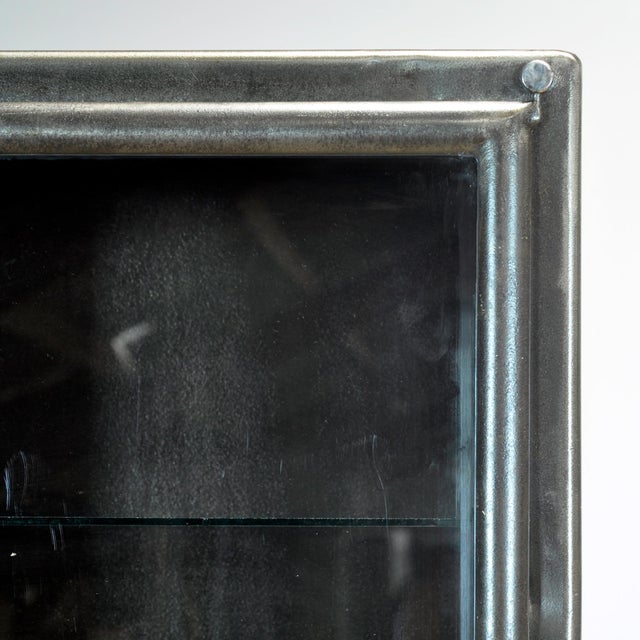 Black Glass and Iron Medical Cabinet from Kovona, 1950s For Sale - Image 10 of 14