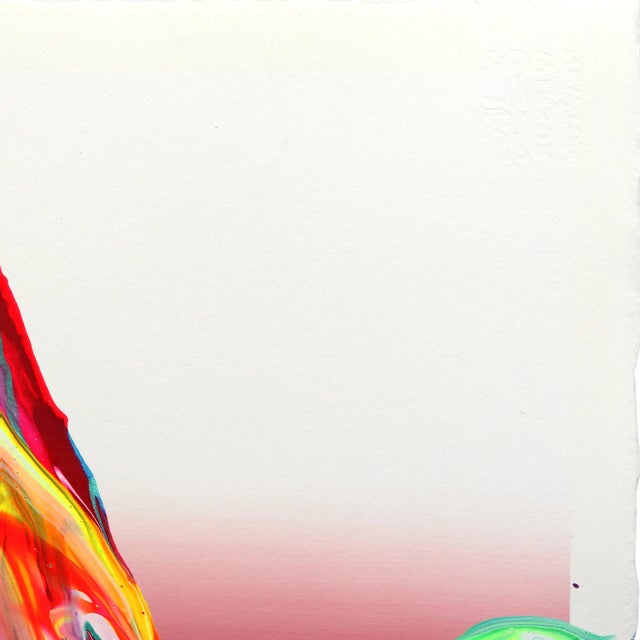 Abstract Avp_1021 - Colorful Textured Contemporary Abstract Painting Original Artwork by Alex Voinea For Sale - Image 3 of 6