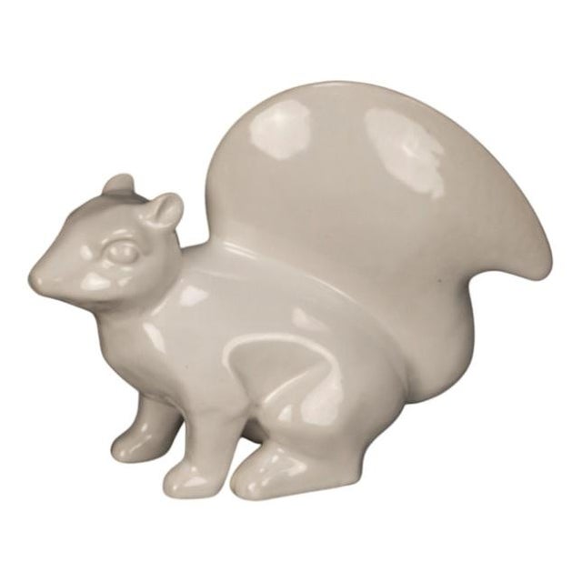 Vintage White Stoneware Squirrel, 1960s For Sale - Image 9 of 9