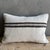 Creamy white hemp rug pillow with stripes. Soft hand, linen blend backing with zipper closure. Spot cleaning is...