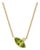 Minimalist Marquise Peridot Necklace in 18k Gold Plated Sterling Silver | Dainty Handmade Necklace For Sale