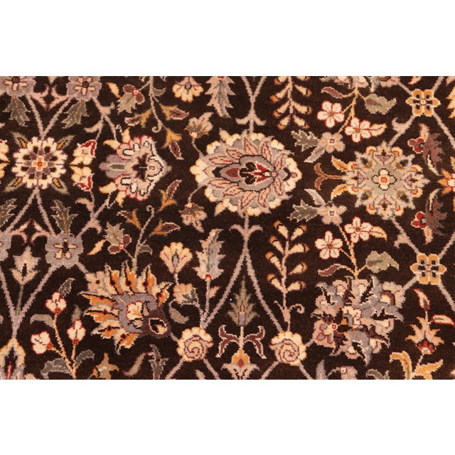 Shabby Chic 1990's Pak-Persian Brown/Gray Wool Rug - 8'1'' X 10'6'' For Sale - Image 4 of 9