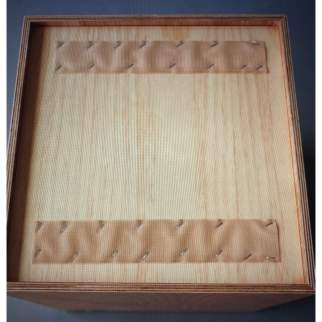 Vintage Plywood Stools with Grey Cushions, 1990s, Set of 6 For Sale - Image 12 of 14