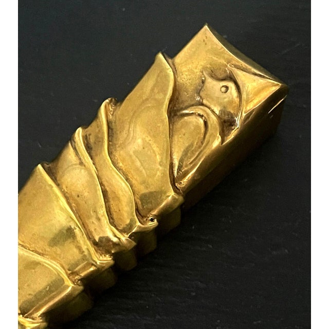 Mid-Century Modern Large Rare French Gilt Bronze Box "Pinocchio" by Line Vautrin For Sale - Image 3 of 14