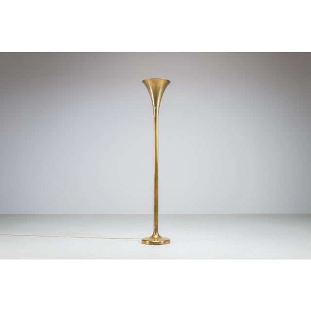 Mid-Century Modern Brass Luminator Floor Lamp attributed to Marcello Piacentini, 1950s For Sale - Image 3 of 12