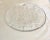 Clear Modern Contemporary Czech Crystal Centerpiece Flat Bowl With Crushed Design From Libera For Sale In San Diego - Image 6 of 6
