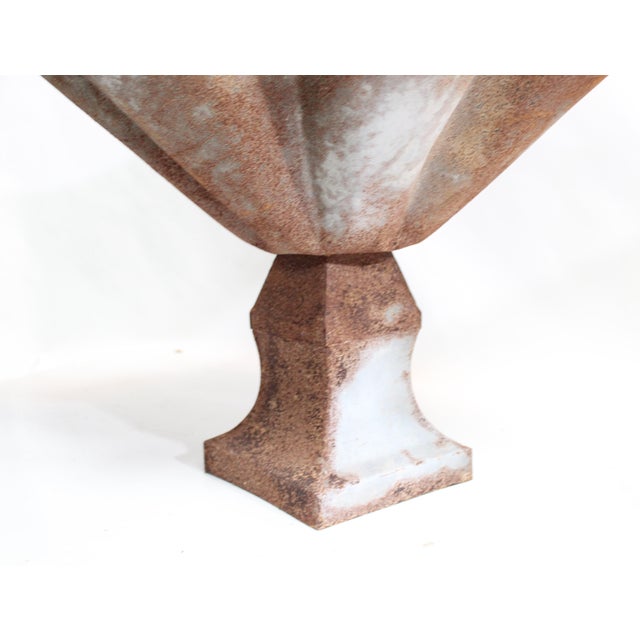 Sienna Handkerchief Planter on Pedestal For Sale - Image 8 of 11