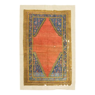 Antique Zabihi Collection Bakshaish Rug on Fabric Textile - 3'8" x 5'2" For Sale