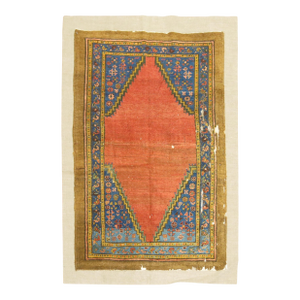 Antique Zabihi Collection Bakshaish Rug on Fabric Textile