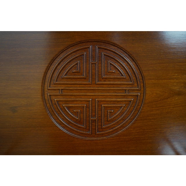 Vintage Chinese Teak Carved Bar Cabinet For Sale - Image 11 of 12