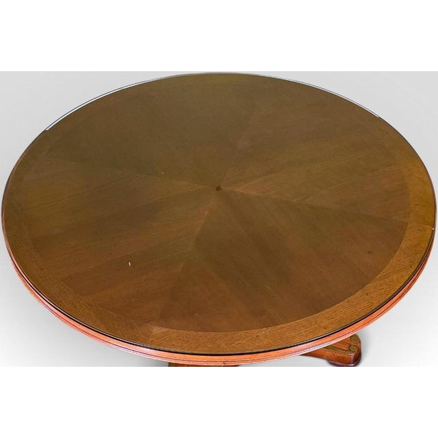 Brown Vintage Weiman Campaign Style Walnut and Cherry Mechanical Convertible Hi Low Coffee Dining Table For Sale - Image 8 of 16