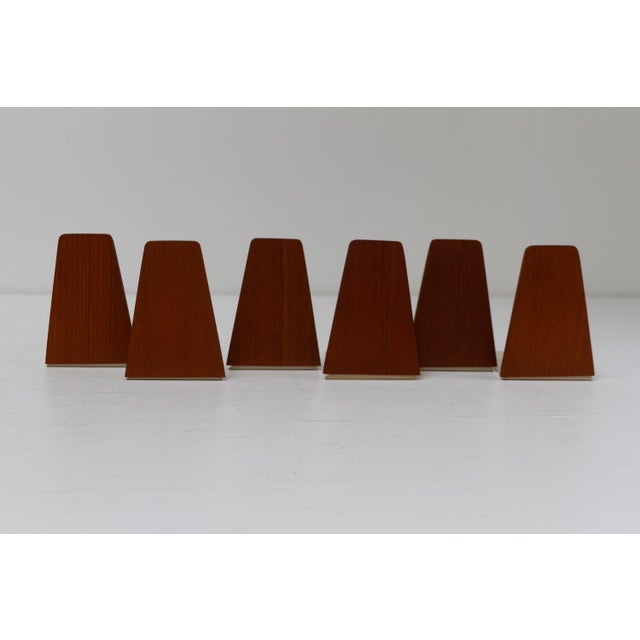 1960s Mid-Century Teak Bookends by Kai Kristiansen for FM, 1960s, Set of 6 For Sale - Image 5 of 18