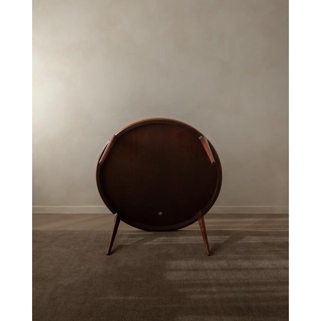 Mid-Century Round Model 283 Coffee Table in Rosewood by Johannes Andersen for CFC Silkeborg, 1960s For Sale - Image 7 of 18