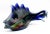 Signed Rollin Karg 2012 Large Studio Art Glass Fish Sculpture. Curved Tail. Bright Vibrant colors. Measures approximately...
