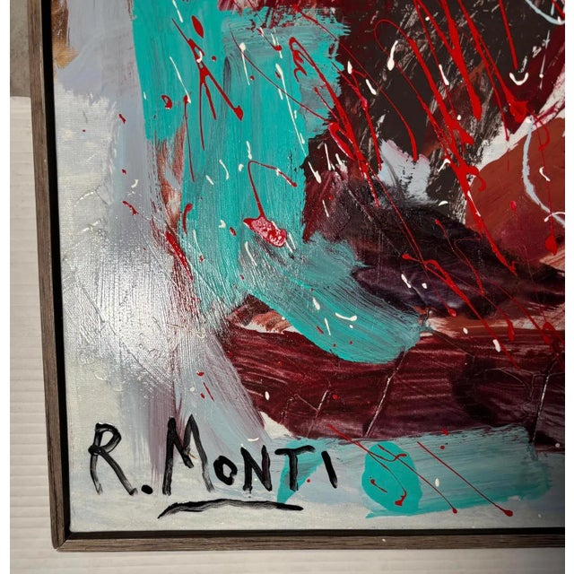 R. Monti Abstract Painting For Sale - Image 4 of 6